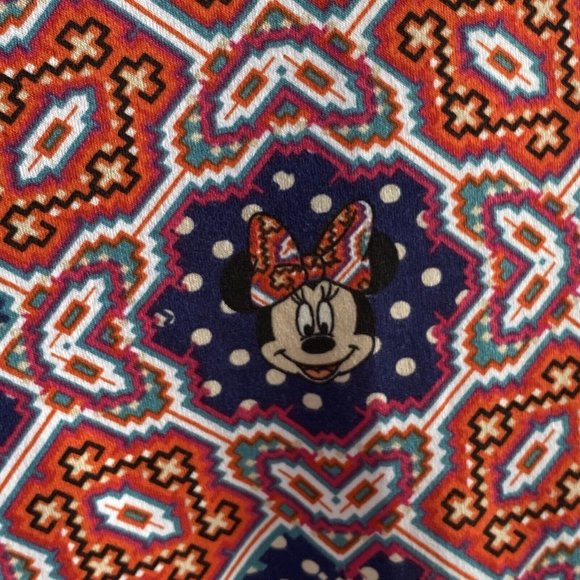 LuLaRoe Minnie Mouse Classic T Orange Blue Size L Women’s Top NWT - Picture 3 of 12